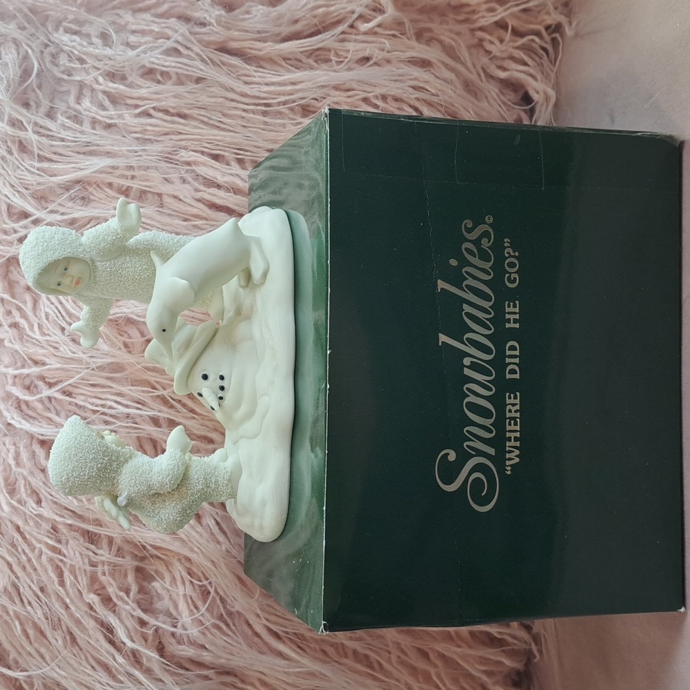Retired "Where Did He Go?" Department 56 Snowbabies Figurine - Christmas